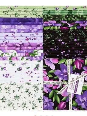 Catalina Ultra Violet cotton layer cake by Maywood Studios